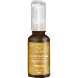 Gel Humectante Matificante MatiMati Agua de Hamamelis, Manzanilla, Alantoína, Aloe Vera, Pantenol, Hemiescualano, Antiacné, Calmante, Fresco 50 ml