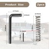 Stacool 2PCS 9/16" Trailer Gate Latch Kit with 2 Springs+2