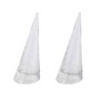 Luzen 2Pcs Acrylic Jewelry Ring Holder - Cone Shape Single
