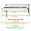 Leaveshade RV Awning Fabric Replacement Camper Trailer Awning Fabric Super