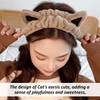 4-Piece Plush Cat Ear Headband, Cute, Soft and Comfortable, Women