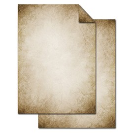 Logbuch-Verlag 100 Sheets Letter Paper A4 Vintage Antique Both Sides 100 g Paper Natural Beige Printer Paper Writing Paper Letter Sheets