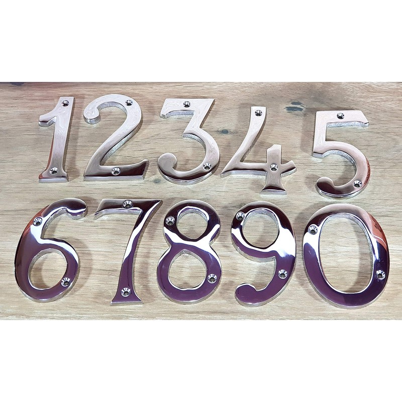 ESPLANADE 4" Brass House Number Sign