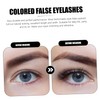 Mikinona Stunning Fake Eyelashes 3d Colorful Lashes for Weddings Parties