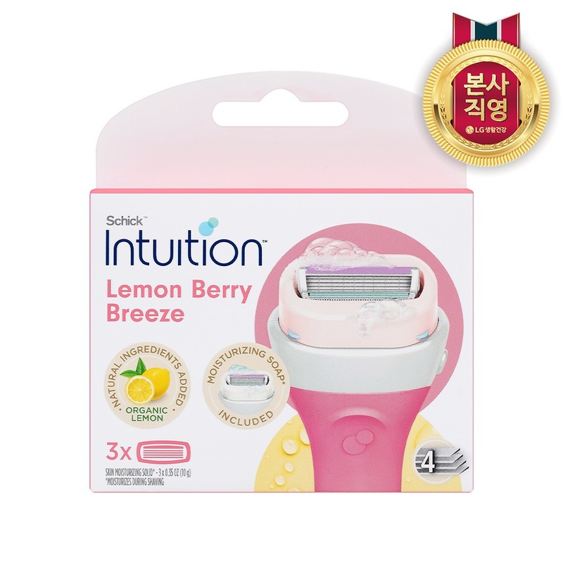 SCHICK Chic Intuition Hair Removal Razor Blades 3 Pack (Natural)