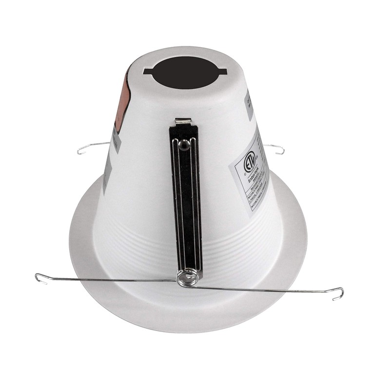 NICOR Lighting 6 inch White Airtight Recessed Cone Baffle Trim,