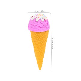 BESPORTBLE Life-Like Ice Cream Model 2 Pack Artificial Cone Ice Decor for Window Display Fake Food Photography