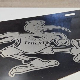 b4 nada University of Miami Canes Aluminum License plate laser etched car front tag sign