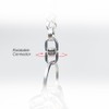 LABEN Stainless Steel Key Ring Keychain Rotatable Connector 2pcs, Anti