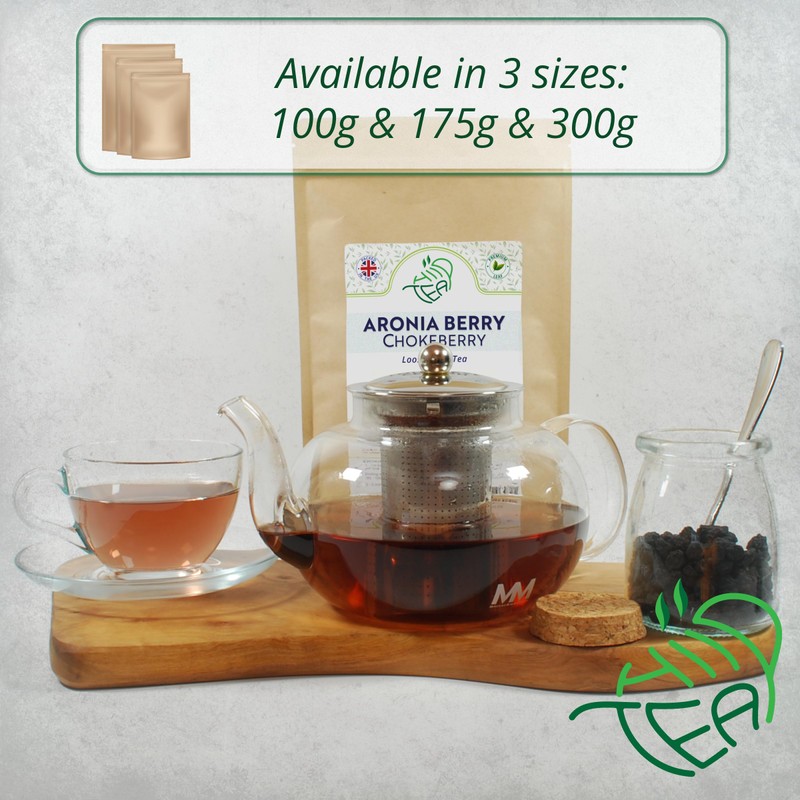 Aronia Berry Loose Herbal Tea – Premium Natural Dried Chokeberry