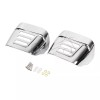 Unbranded Chrome Rear Tail Light Visor Covers For Harley Tri