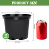 GREANER Nursery Pots, 1 Gallon Durable Flower Pots with Drainage
