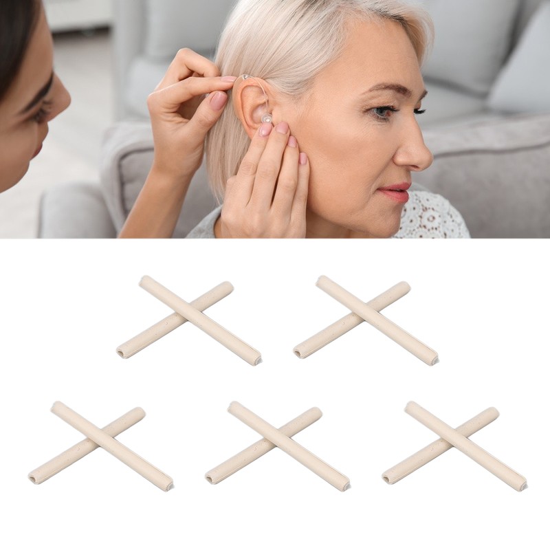 10pcs Hearing Aid Receiver Tubing Professional FKM Hearing Aid Straight