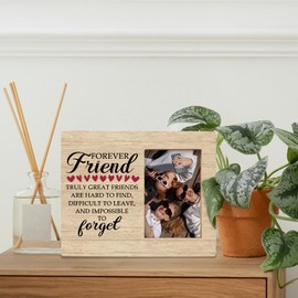 BCUANGD Friendship Picture Frames - Best Friends Family Gifts Photo Frame, Long Distance Friendship Gifts for Women Bestie BFF 4x6 Picture Frame, Christmas Birthday Gifts for Friends