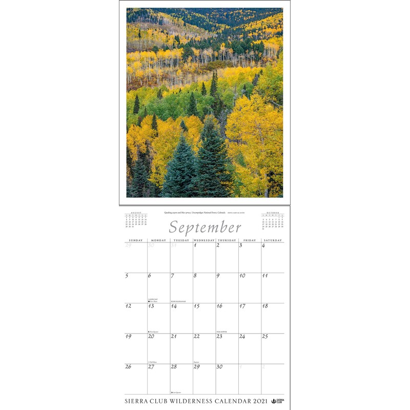 Sierra Club Wilderness 2021 Calendar