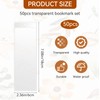50 Pcs Plastic Bookmark Cover Holder 7.17 x 2.36 Inch