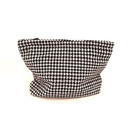 Houndstooth Print Makeup Bag, Storage, Travel, Beauty Bag, Makeup Bag, Cosmetic Bag