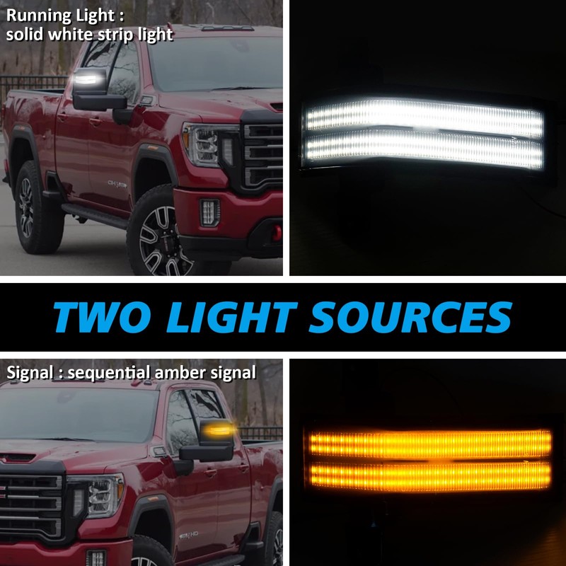 Bestview Sequential Switchback LED Side Mirror Turn Signal Marker Light