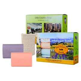 The Original 8-Bar Box - (8) Natural Soap Bars (5oz. each) + (1 pc.) Complimentary Sisal Fiber Soap Bag