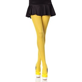 Merry Style Opaque Women's Tights Microfibre 70 Denier, yellow, XL