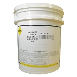 Crack Resistant Concrete Mix, Pail, 50 lb.