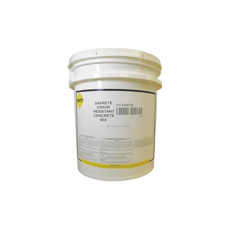 Crack Resistant Concrete Mix, Pail, 50 lb.