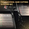 Professional Hair Cutting Scissors 6 Inch with Thinning Scissors for