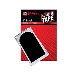 KR Strikeforce Sure Fit Tape Black Pack of 30-1 Inch