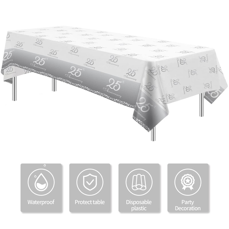 APOWBLS 25th Anniversary Wedding Party Tablecloth (2)