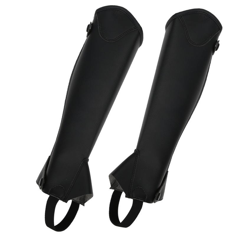 Super Fiber PU Leather Half Chap Horse Riding Body Protector
