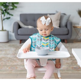 Bumkins SuperBib, Baby Bib, Waterproof, Washable Fabric, Fits Babies and Toddlers 6-24 Months - Feathers, Quill, Arrows (3-Pack)