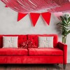 Fun Express 14 ft. 9" Red Foil Ceiling Decoration -