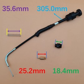 Carburetor Choke Cable Compatible with Sportster 883 1200 Motorcycle XL883 With CV40 Carburetor 27490-04 27465-04 D0197