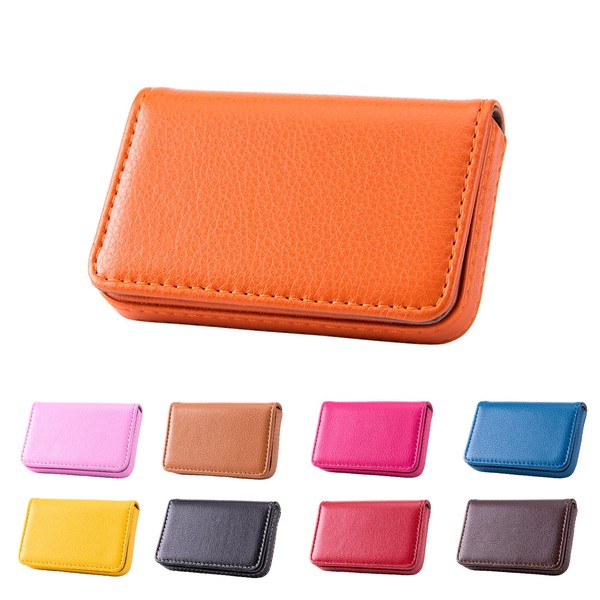 Waylipun Business Card Holder, PU Leather Business Card Case, Business