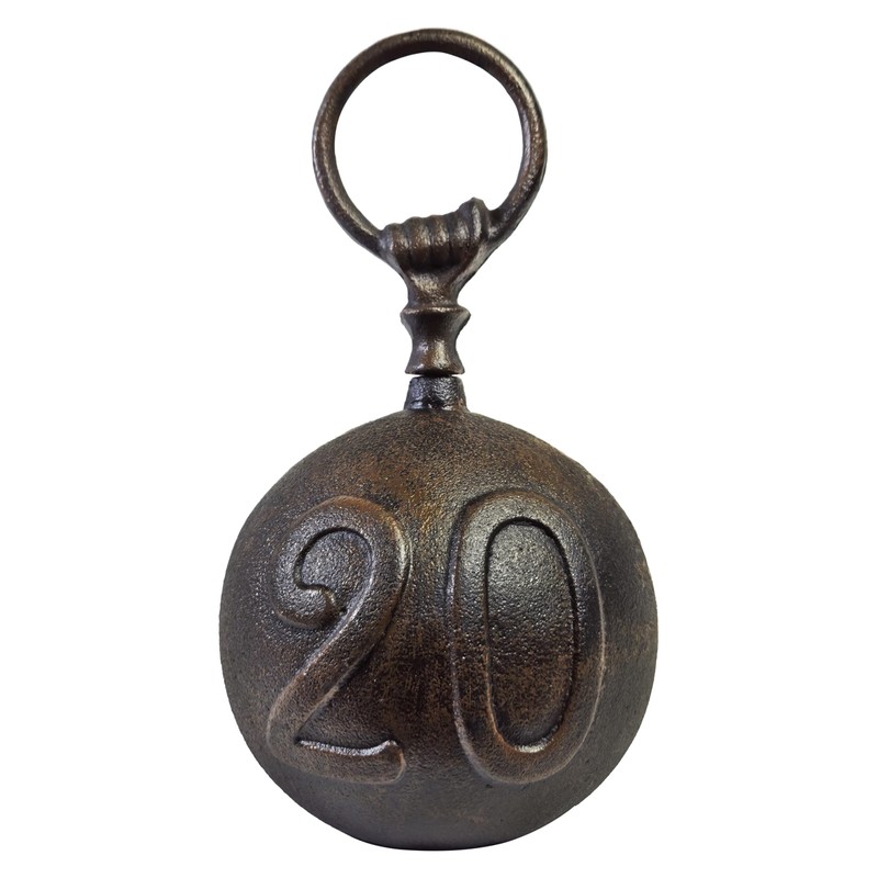 Lulu Decor, Cast Iron #20 Doorstop, Doorstop with Handle (8.6