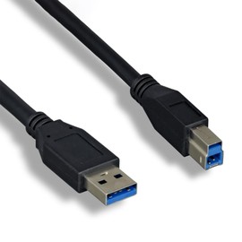 Bytecc USB 3.0 Printer Cable A to B, 6FT High-Speed Nylon Braided Cord with Gold-Plated Connectors, Compatible with Printer, Scanner, Hard Drive or Other Larger Peripheral Devices