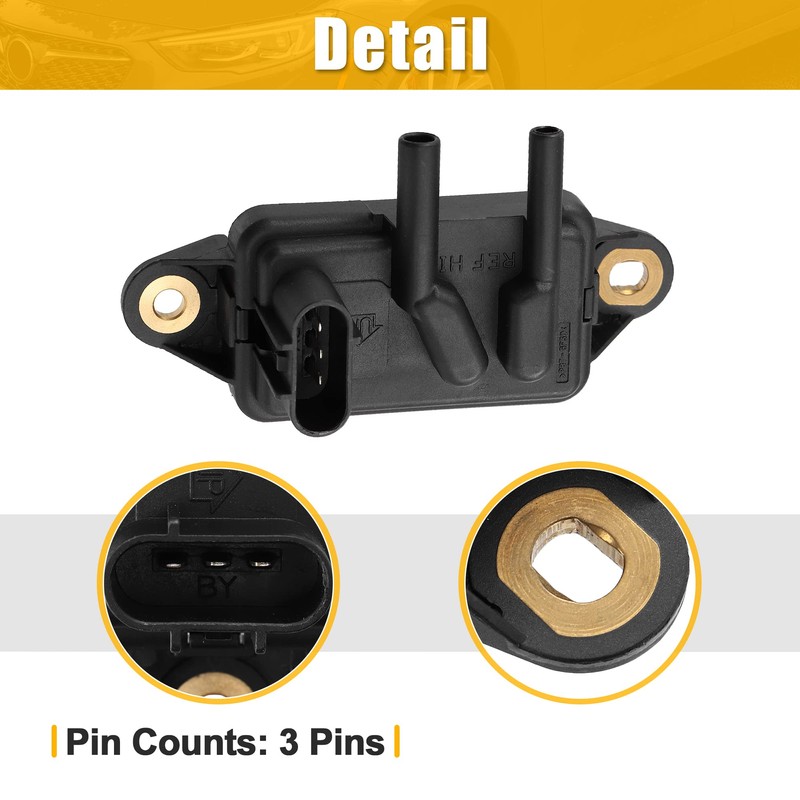 X AUTOHAUX EGR Valve Pressure Feedback Sensor DPFE Sensor F77Z9J460AB