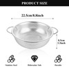 ASelected Stainless Steel Colander 22CM,Micro-Perforated Metal Colander With Handle,Heavy Duty&Healthy