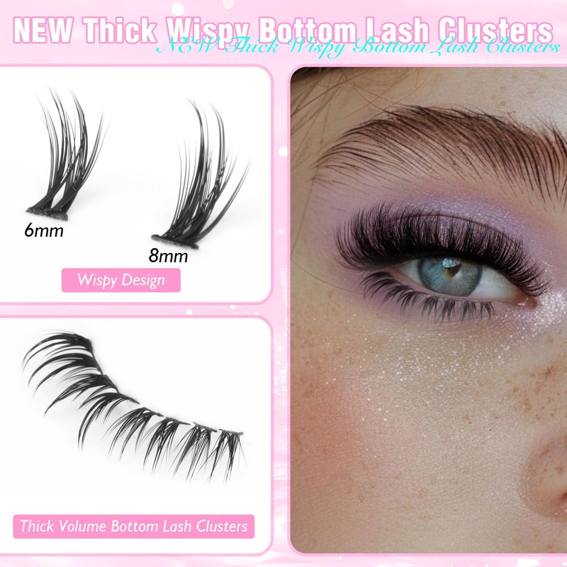 Winifred Bottom Lash Clusters Thick Volume Lower Lash Extension DIY