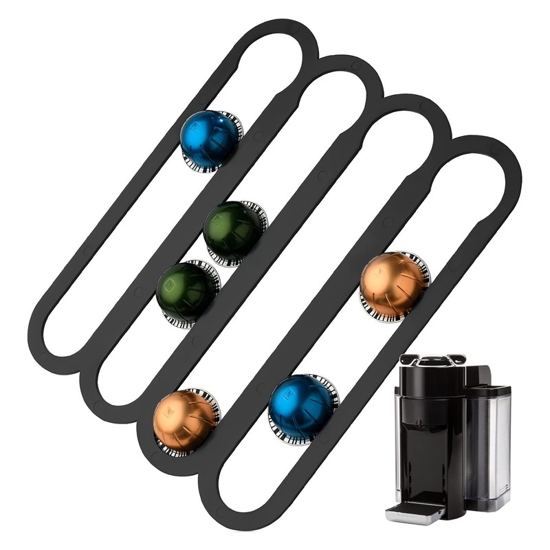 Wall Capsule Holder Compatible For VertuoLine Capsule Pods Vertically Horizontally