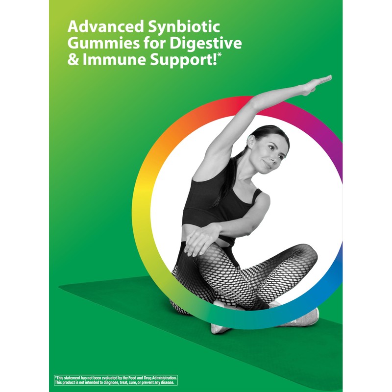 Rainbow Light Probiotic Gummies | 50 Count | Advanced Synbiotic