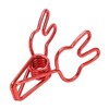 100pcs Binder Clips Cute Rabbit Shape Strong Clamping Force Metal