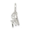 GemApex Pendant Charm 925 White Sterling Silver 's 12 mm