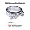 EVIL ENERGY 3.0 Inch V Band Clamp with Flange Male