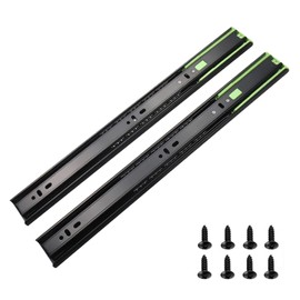 Soft Close Drawer Slides 12 Inch Heavy Duty Cabinet Drawer Slides, Ball Bearing Drawers Slides Rails（1 Pair, 12 inch）