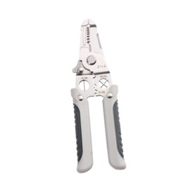 F Fityle Wire Stripper, Bobbin Winder, Multipurpose Professional Electrician, Ergonomic Stainless Steel Wiring Tool, Crimping Pliers, Type D