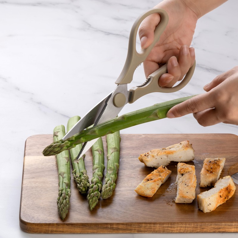 Rae Dunn Kitchen Scissors- Stainless Steel Kitchen Shears, Cooking Scissors