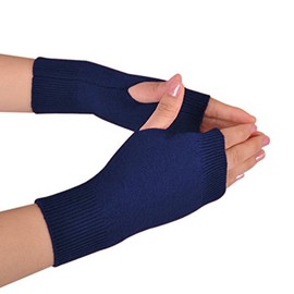 Novawo Wool Blend Fingerless Gloves Arm Warmers Soft Texting Gloves for Unisex