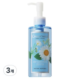 Nature Republic Forest Garden Chamomile Cleansing Oil, 200ml, 3 pieces / 네이처리퍼블릭 포레스트 가든 캐모마일 클렌징 오일, 200ml, 3개
