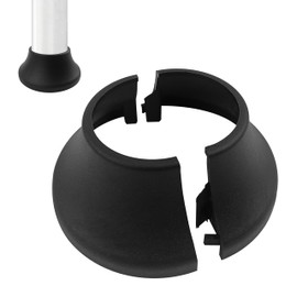 RIC Myard Deck Round Interlocking Cover Skirt – Fits 1-7/8 Inch Post – Durable Nylon Weather Resistant Railing Shoe Base for Hand & Stair Rail Feet (1, 1-7/8 Inch)